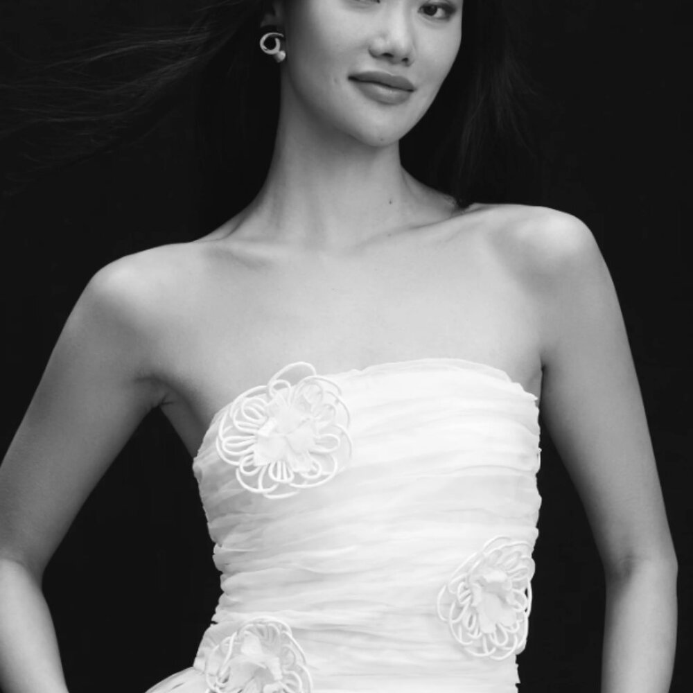 Anthropologie - Let Me Be 3D Flower Tube Top - Womens - M